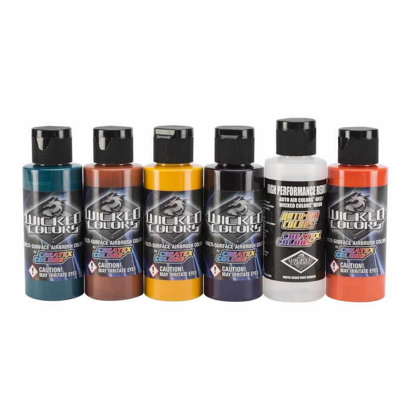 W104-00 2 oz. Wicked Secondary Set - Airbrush Paint Direct