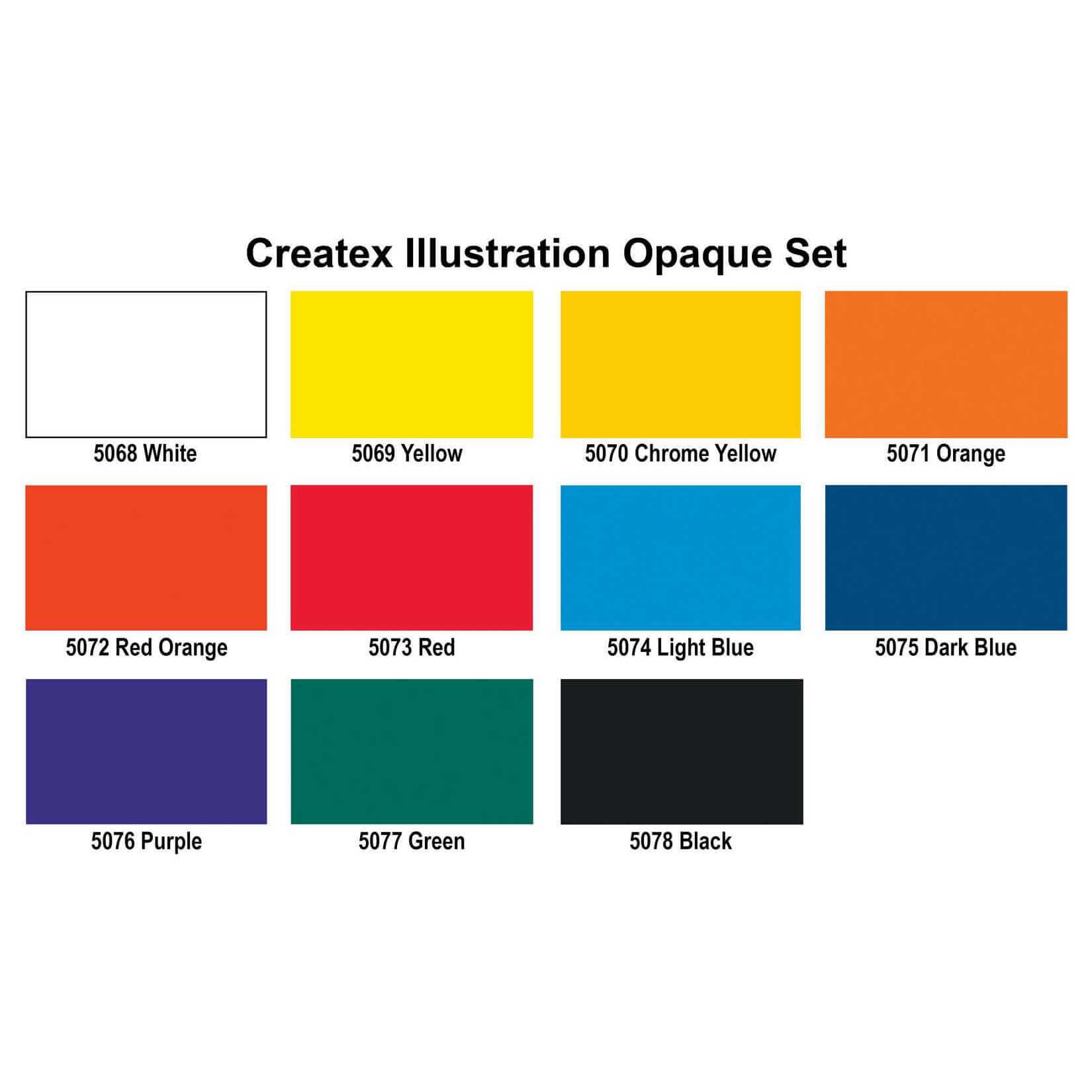 5813-01 Createx 18 Airbrush Color Paint Set