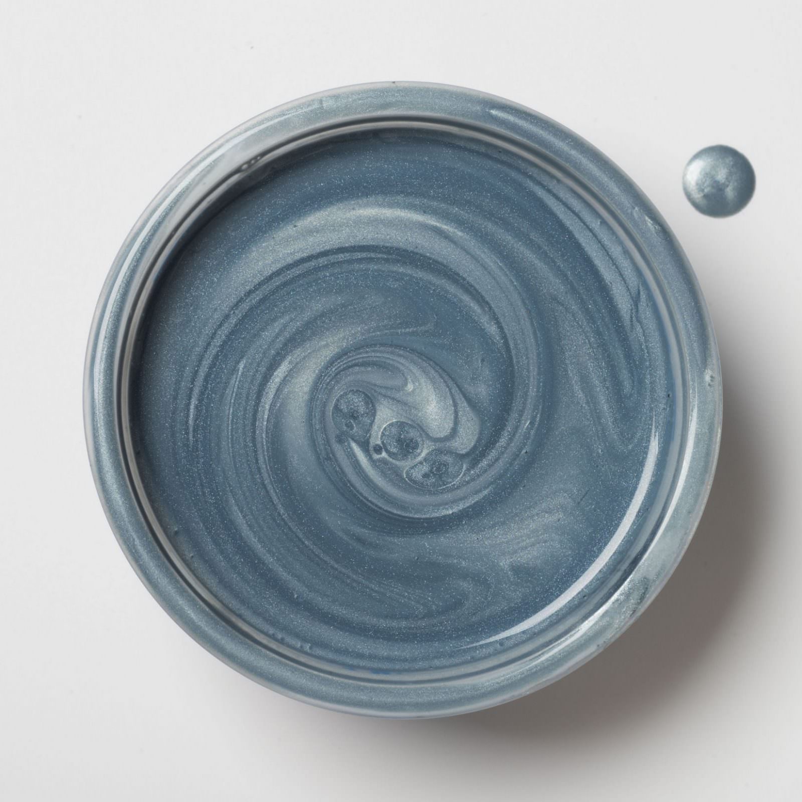 silver blue metallic paint